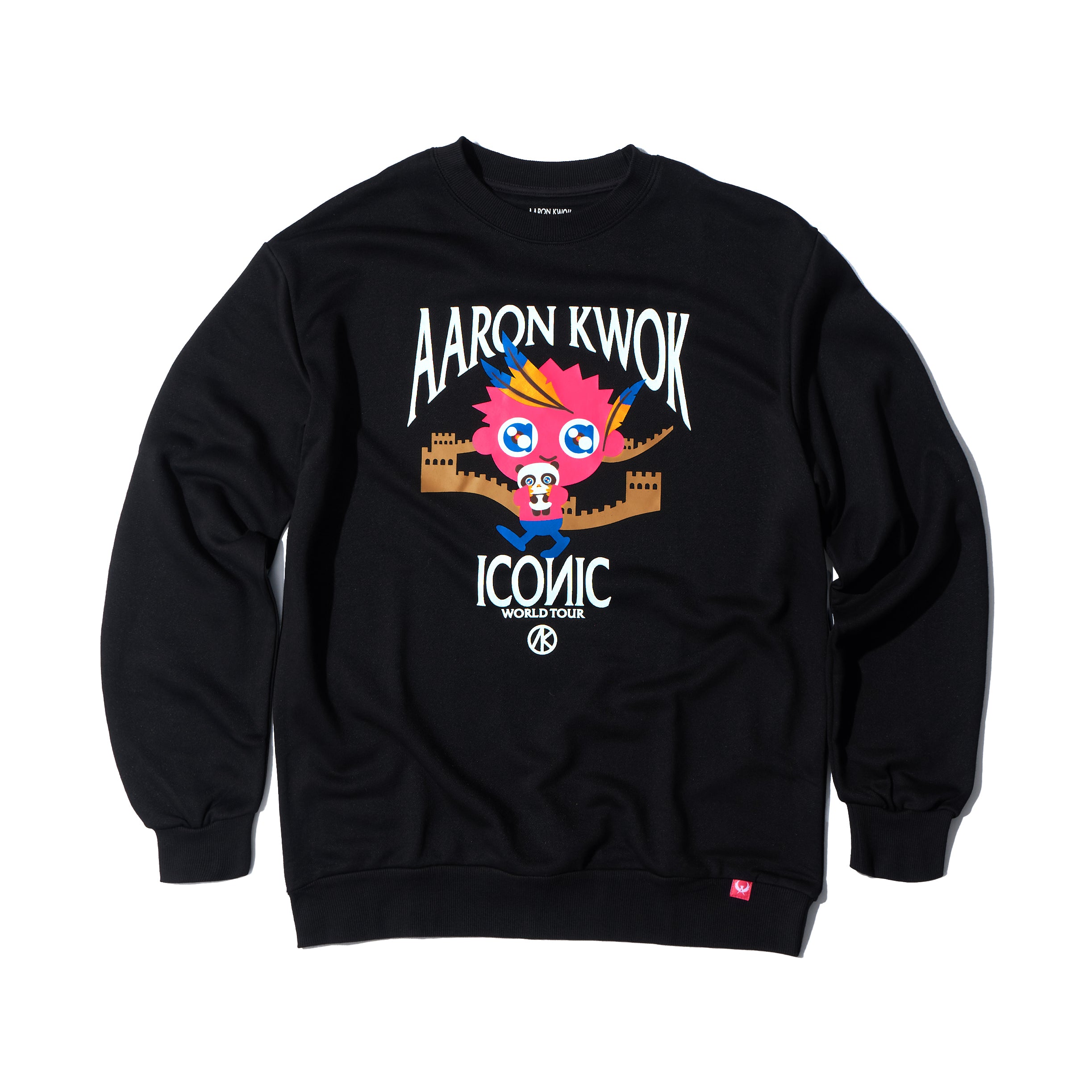 THE GREAT PANDaaWALL CREW NECK SWEATSHIRT (BLACK)